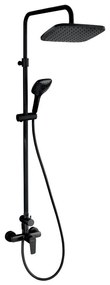 Set de duș cu baterie Novaservis METALIA ECO negru mat