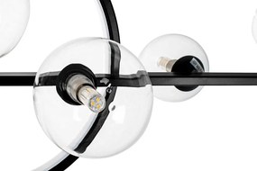 Lustra moderna cu 7 de surse de lumina si LED LINEA TWIN 90