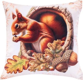 decoDoma Set de 3 feţe pernuţe ANIMALE DE PĂDURE 45 x 45 cm