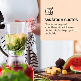 Klarstein Luca, mixer multifuncțional, 1000 W, 3 L, setare viteză continuă, 6 moduri