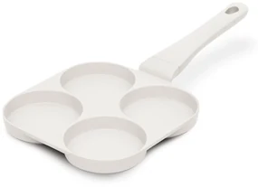Tigaie cu 4 forme pentru hamburgeri, clatite, mic dejun 20 cm Sahara Berlinger Haus BH 7798, antiaderenta, crem