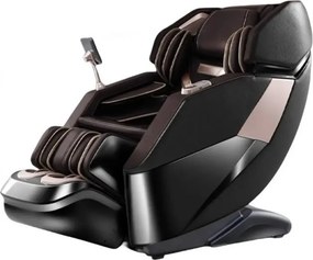 RESIGILAT- Fotoliu de masaj MAXIMUS, AI voce, Incalzire, Bluetooth, Display, Ecran tactil, Controler rapid cotiera, Zero Gravity, 2 Boxe, Moduri Automate, Suport Picioare extensibil, Piele Ecologica Premium, Negru