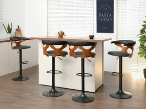 Scaun Bonita (nuc închis + negru). 1110613