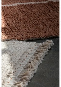 Covor cărămiziu/bej din bumbac 140x200 cm Duetto Toffee – Lorena Canals