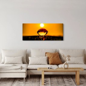 Tablou - Picături din sticlă (120x50 cm)