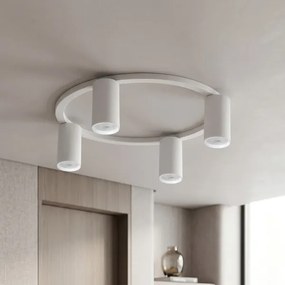 Brilagi - Plafonieră LED RGBW reglabilă SELE 4xGU10/6,5W/230V albă