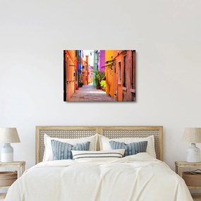 Tablou - Casa colorată în Burano, Veneția (70x50 cm)