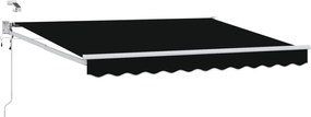 vidaXL Cort electric retractabil Negru 3,5 x 2,5 m