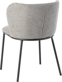 Set 2 scaune stil retro LYON tesatura gri-bej