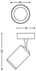 Philips Hue FUGATO LED RGBW spot 1xGU10/4,2W/230V negru dimabil