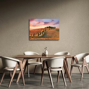 Tablou - Casa pe deal Toscana, Italia (70x50 cm)