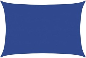vidaXL Pânză parasolar, albastru dreptunghiular 5x6 m HDPE 160 g/m²