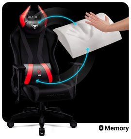 Scaun gaming Diablo X-Horn 2.0 Normal Size: negru-roșu Diablochairs