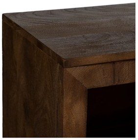 Vitrină maro din lemn de mango 180x87x35 cm Ravi – Ixia