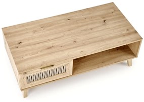 Masa de cafea Borneo LAW-1 stejar artizan/negru L120 cm