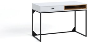 Masă PC Oliver PC (Alb + Stejar artisan). 1051805