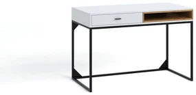Masă PC Oliver PC (Alb + Stejar artisan). 1051805
