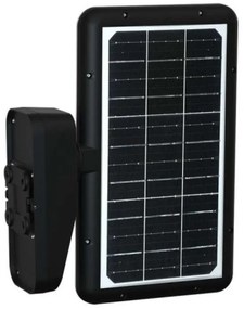 LED lampă solară de perete cu senzor, 15W, 3,2V, 4000K/6000K, IP65, negru