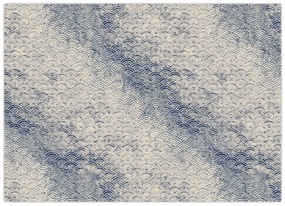Tablou pe sticlă - Model de valuri (70x50 cm)