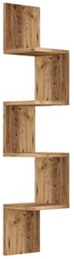 Bibliotecă de perete cu aspect de lemn de pin 22x117 cm Laura – Kalune Design