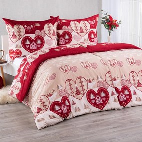 Lenjerie de pat din microfibră INIMĂ pat simplu