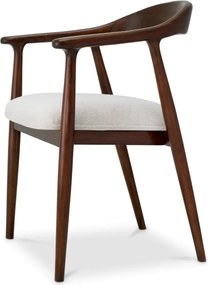 Scaun elegant design LUX Beale maro/ crem