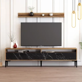 Mobilier living Irma (Nuc + Negru). 1072728