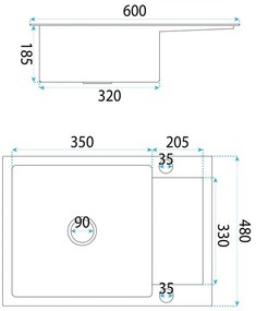 Chiuveta inox Paul auriu periat