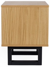 Noptieră în decor de stejar Woodman Camden Diamond Print