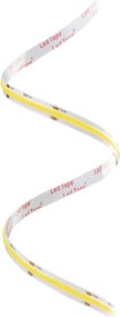 Bandă LED COB GTV pentru mobilier, lumină rece, 480 LED m, 950 lm m, 24V, IP20, 5 m Alb rece, 10 W/m, LED Cob, 950 lm/m, 24 V, 8 mm