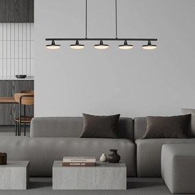 Lustra suspendata cu 5 surse de lumina LED Madi