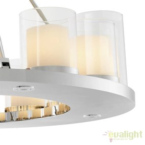 Lustra realizata manual, finisaj otel inoxidabil, telecomanda, Summit 90cm 111305 HZ
