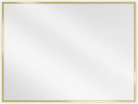 Mexen Loft oglindă dreptunghiulară pentru baie 80 x 60 cm, ramă aurie - 9852-080-060-000-50