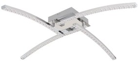 Plafoniera LED pentru baie design modern IP44 Jules crom 24W