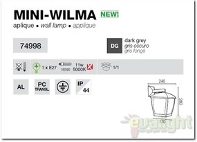 Aplica de perete exterior IP44 Mini-Wilma 74998