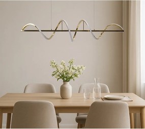 Lustra LED suspendata design modern MEMPHIS aurie 3-STEP DIMM