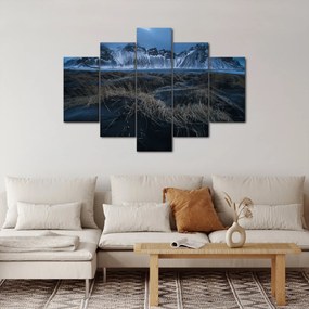 Tablou cu priveliște spre vărfurile Islanda (150x105 cm)