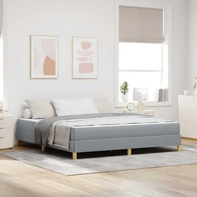 vidaXL Pat cu arcuri Taupe, Maro 180 x 200 cm