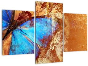 Tablou - Fluture albastru (90x60 cm)