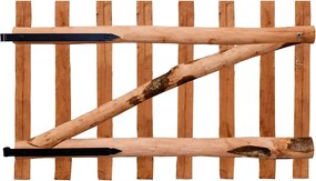 vidaXL Poartă de gard simplă, din lemn de alun, 100 x 60 cm