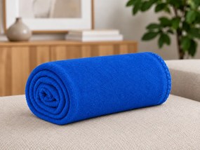 Patura din fleece FLEORA, albastru regal Dimensiune: 180 x 200 cm