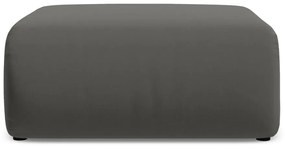 Taburet gri cu tapițerie din catifea Ekahi – Makamii