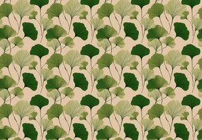 Fototapet - Frunze verzi de ginkgo (147x102 cm)