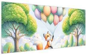Tablou – Vulpe fericită (120x50 cm)