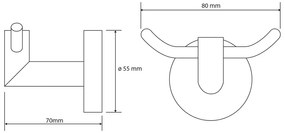 SAPHO XR200 X-Round cârlig dublu, argintiu