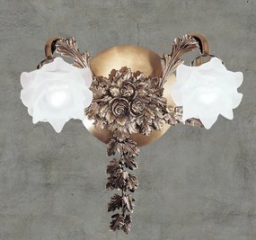 Aplica de perete design floral LUX realizata manual Rose