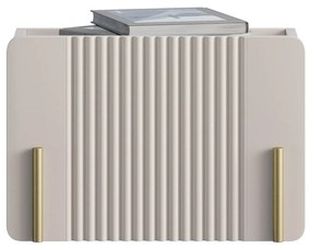 Noptiera suspendata Malmi 45 cm cu sertar - cashmir / crema bianca / gold