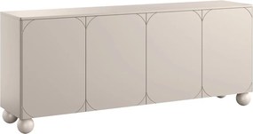 Comodă Sonatia II 200 cm cu patru uși - casmir / picioare sferice