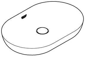 GROHE 3960800H - Lavoar ESSENCE pentru montare pe blat, 600 × 400 mm, ceramică, alb