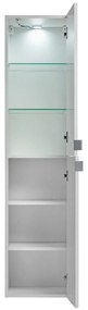 Set MOBILIER BAIE SUSPENDAT Leo WHITE 90 CM, ALB, LAVOAR APLICAT NEGRU
